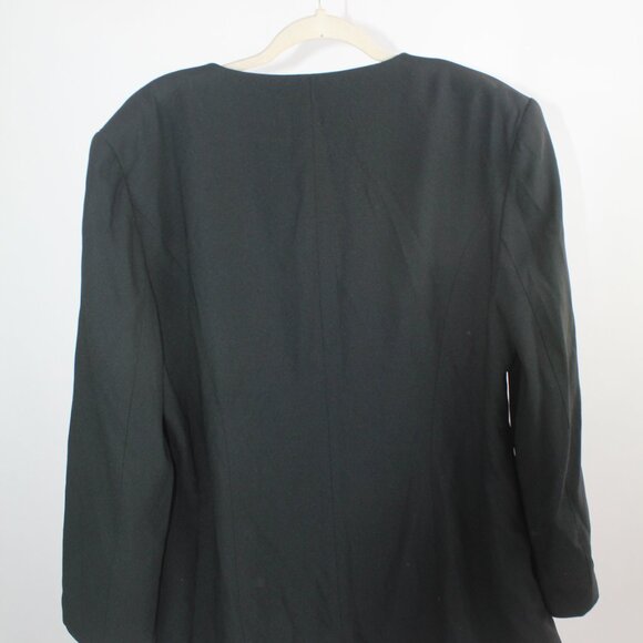 Women's Vintage Black Suit Top Size 18 - Picture 10 of 13